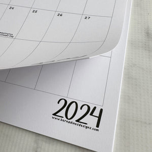 2024 Monthly Wall Calendar