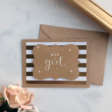 Load image into Gallery viewer, It's a Girl Card