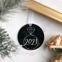 Load image into Gallery viewer, Diamond Ring 2022 Holiday Ornament - Made to Order