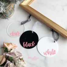 Load image into Gallery viewer, Custom Cat Name Holiday Ornament - Made to Order