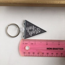 Load image into Gallery viewer, Yay Sports Clear Acrylic Keychain