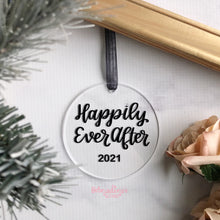 Load image into Gallery viewer, Happily Ever After & Year Holiday Ornament - Made to Order