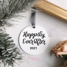 Load image into Gallery viewer, Happily Ever After & Year Holiday Ornament - Made to Order