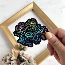 Load image into Gallery viewer, Peony Flowers Holographic WATERPROOF Sticker