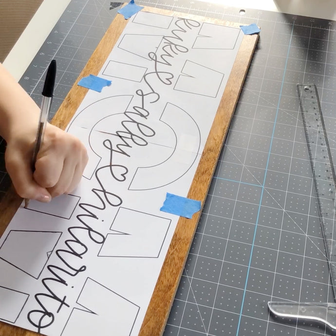 Make a Wood Sign Using the Chalk Transfer Method ✍🏻