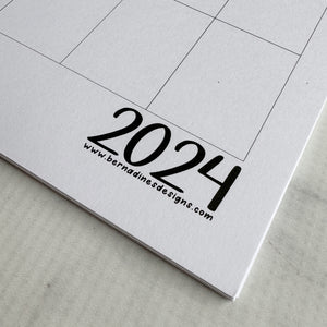 2024 Monthly Wall Calendar