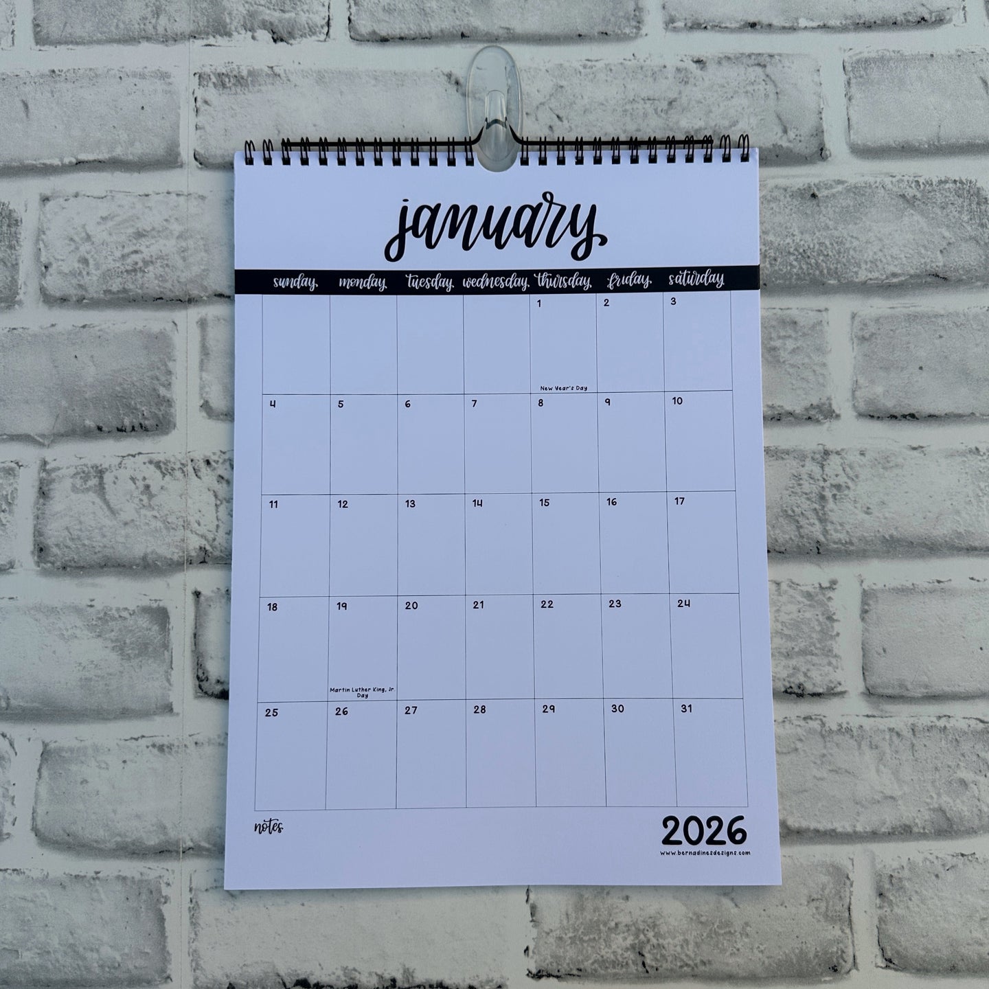 2026 Monthly Wall Calendar