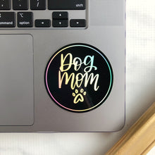 Load image into Gallery viewer, Dog Mom Holographic WATERPROOF Sticker

