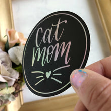 Load image into Gallery viewer, Cat Mom Holographic WATERPROOF Sticker
