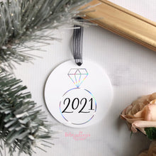 Load image into Gallery viewer, Diamond Ring 2022 Holiday Ornament - Made to Order

