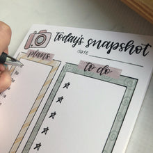 Load image into Gallery viewer, Today&#39;s Snapshot Notepad
