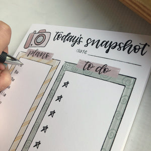 Today's Snapshot Notepad